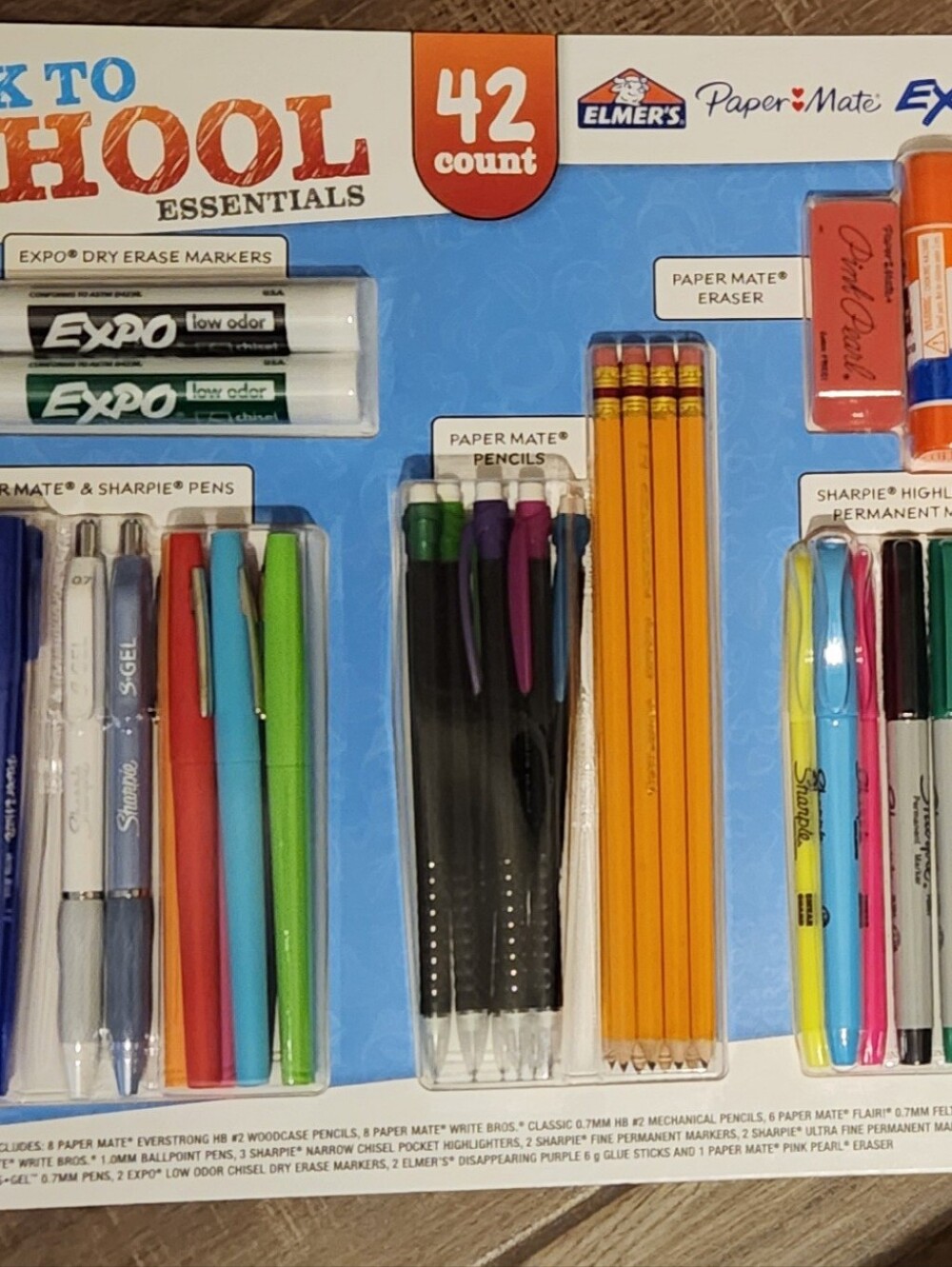 Back to School Essentials - Multi-Color Pens & Black Pencils (42 Count)